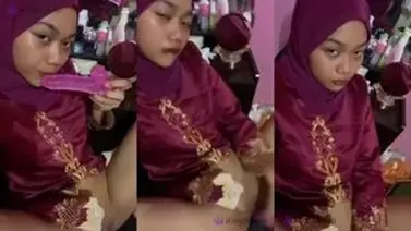 Ukhti Hijab Cantik Bersantai Sebelum Kondangan